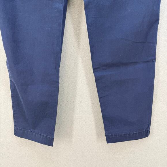 Eileen Fisher Pants Women's PL Blue Khakis Tapered Leg Business Casual Normcore - Picture 4 of 12